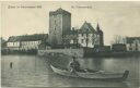 Postkarte - Zons im Hochwasser 1906 - St. Vincenshaus
