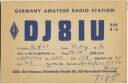 QSL - QTH - Funkkarte - DJ8IU - Remscheid