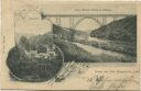 Postkarte - Gruss aus dem Bergischen Land - Kaiser Wilhelm-Brücke in Müngsten
