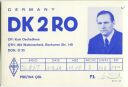 QSL - QTH - Funkkarte - DK2RO - Wattenscheid - 1969