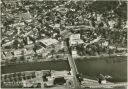 Foto-AK - Mülheim an der Ruhr - Luftbild mit Stadthalle