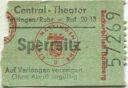 Hattingen - Central-Theater - Kinokarte