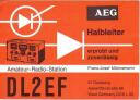 QSL - Funkkarte - DL2EF - Duisburg - 1966 - AEG Halbleiter