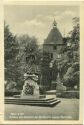 Postkarte - Moers - Schloss mit Denkmal der Kurfürstin