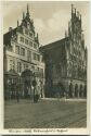 Münster in Westfalen - Stadtweinhaus und Rathaus - Foto-AK