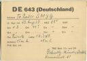 QSL - QTH - Funkkarte - DE643