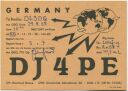 QSL - Funkkarte - DJ4PE - Osnabrück - 1958