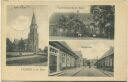Postkarte - Lathen / Ems - Kath. Kirche - Gastwirtschaft Bernh. Bruns - Marktstrasse