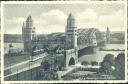 Postkarte - Köln - Hohenzollernbrücke - Strassenbahn