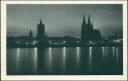 Ansichtskarte - Köln - Beleuchtung des Rheinufers