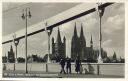 Köln - Blick von der Hindenburgbrücke - Foto-AK - 30er Jahre
