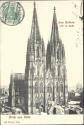 Postkarte - Köln - Dom - Westseite