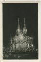 Köln - Dom - Beleuchtung - Foto-Ansichtskarte