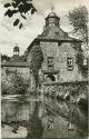 Schloss Crottorf - Das Torgebäude mit äusserem Burggraben - Foto-AK