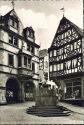 Ansichtskarte - Bernkastel-Kues - Rathaus mit Michael-Brunnen