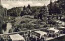 AK - Hotel-Pension und Cafe Heidsmühle - Blick von der Gartenterrasse