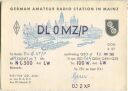 QSL - Funkkarte - DL0MZ/P - Mainz