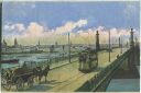 Postkarte - Mainz - Straßenbrücke