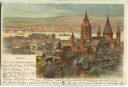 Postkarte - Mainz - Blick vom Stephansthurm