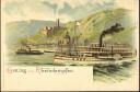 Ansichtskarte - Gruss vom Rheindampfer