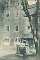 Ansichtskarte - Siegen - Innerer Schlosshof mit altem Taufbecken