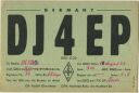 QSL - Funkkarte DJ4EP - Witten-Herbede - 1958