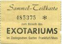Exotarium im Zoologischen Garten Frankfurt - Eintrittskarte