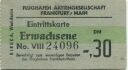 Flughafen Frankfurt / Main - Eintrittskarte