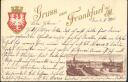 Postkarte - Frankfurt a. M. - Wappen