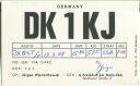 QSL - Funkkarte - DK1KJ - Frankfurt