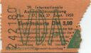 Frankfurt am Main - VDA 39. Internationale Automobilausstellung 1959 - Eintrittskarte