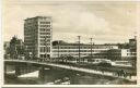 Frankfurt - Friedensbrücke und AEG-Hochhaus - Foto-AK