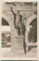 Postkarte - Kastell Saalburg - Statue