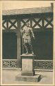 Ansichtskarte - Kastell Saalburg - Statue des Kaisers Hadrian