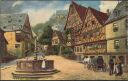 Miltenberg - Der Marktplatz - Künstlerkarte