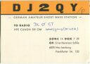 QSL - Funkkarte - DJ2QY