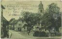 Postkarte - Gross-Gerau - ev. Kirche - Kriegerdenkmal - Schuhwarenlager