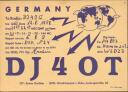 QSL - Funkkarte - DJ4OT