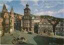Heppenheim - Marktplatz mit Rathaus und Goldener Engel - AK Grossformat