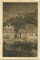 Postkarte - Laukenmühle mit Lauxburg - Besitzer W. Schifferstein
