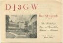 QSL - Funkkarte - DJ3GW - Bad Schwalbach - 1956