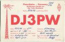 QSL - QTH - Funkkarte - DJ3PW - Floersheim am Main