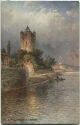 Burg Eltville - Burg Crass - Künstler-Ansichtskarte