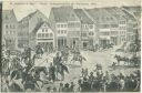 Postkarte - St. Johann - Markt - Gefangennahme der Franzosen 1870