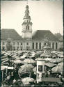 Ansichtskarte - Mannheim - Wochenmarkt am alten Rathaus
