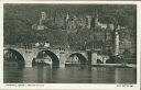 Ansichtskarte - Heidelberg - Schloss und alte Neckarbrücke