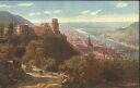 Postkarte - Heidelberg - Schloss - signiert E. Willmann