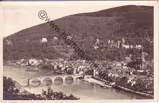 schönes altes Cabrio Riverside Drive schwarz-weiß Ansichtskarte Heidelberg 