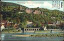 Heidelberg - Schloss von der Hirschgasse gesehen