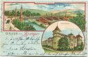 Postkarte - Stuttgart - König-Karl's-Brücke